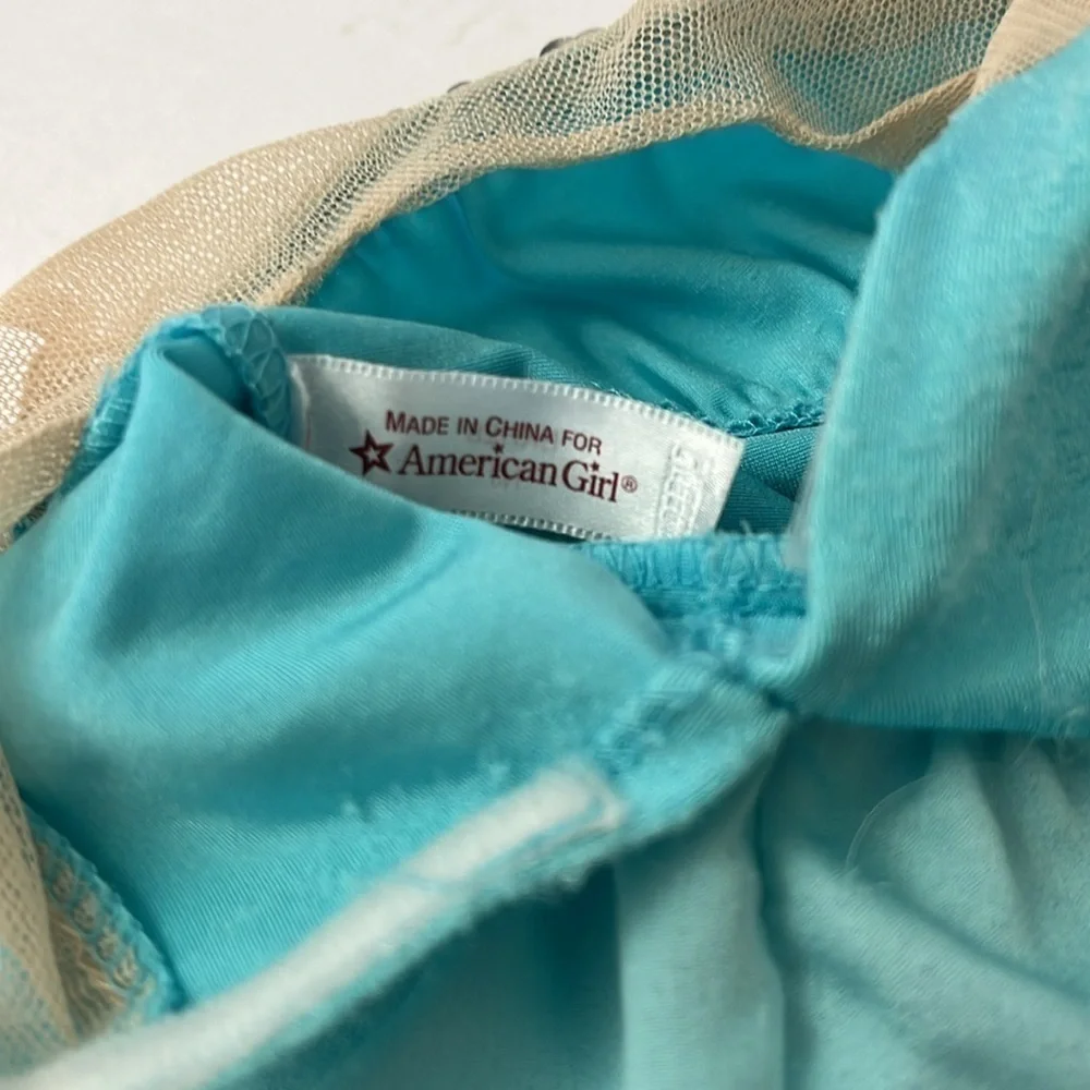 American Girl 2015 Truly Me Sparkly Ice Skating Blue Dress Only Retired